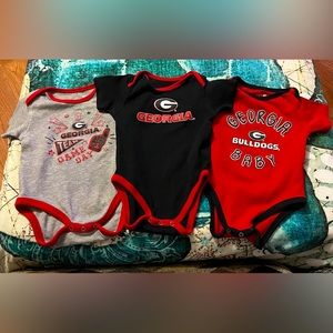 3/$24 Georgia Bulldogs onesies